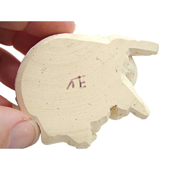 Vintage Stone Critters White Pig Hog w/ Baby Figurine Piglet Farmhouse 2x2" - Picture 6 of 9